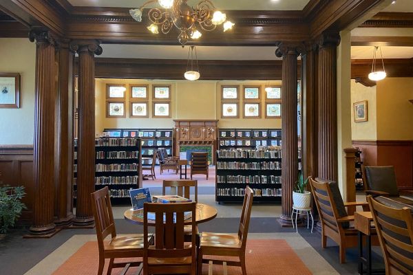 Lithgow Public Library at 45 Winthrop Street in Augusta, Maine